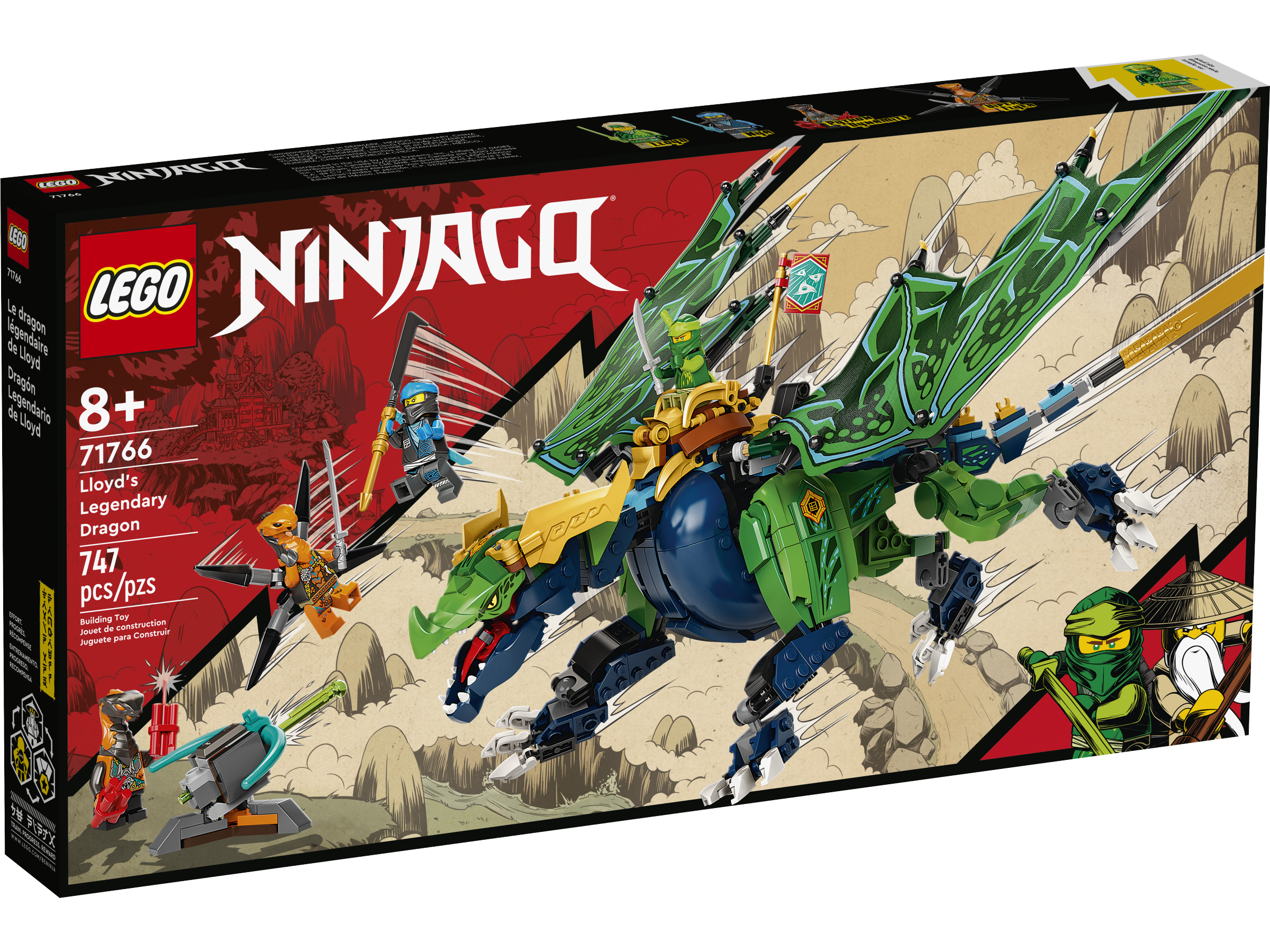 pastel Nerve beholder 71766 Lloyds legendariske drage (71766) - lego ninjago | MIDhobby.no