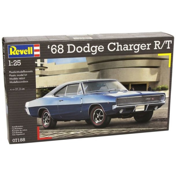 Revell 1968 Dodge Charger R/T 1:25 Model Kit Voiture 07188 